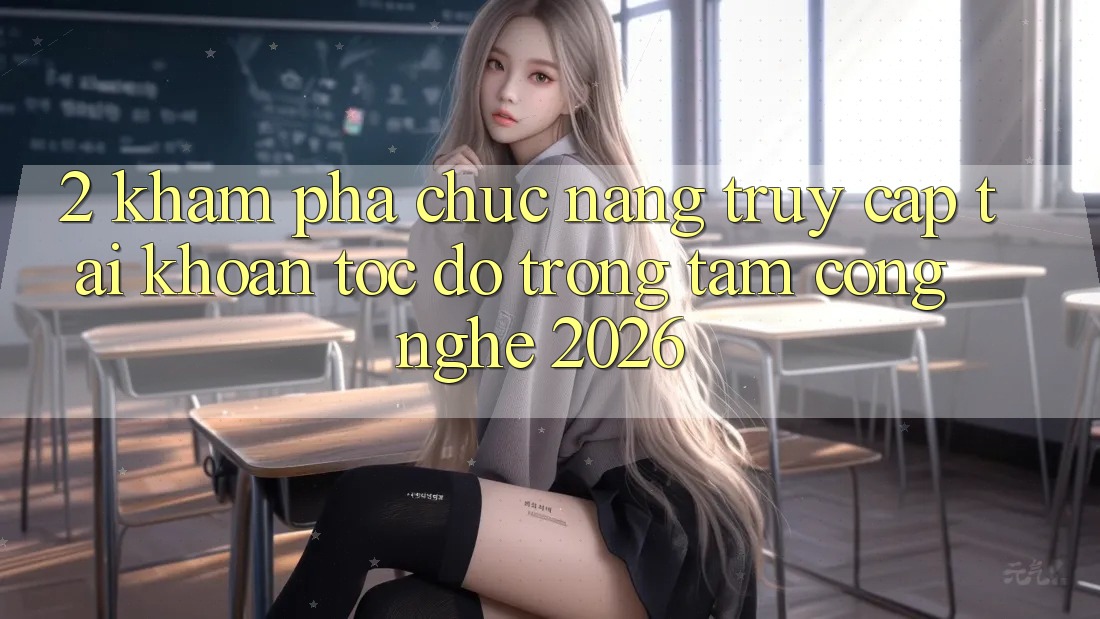 2. Khám Phá Chức năng “Truy cập tài khoản Tốc độ” - Trọng Tâm Công Nghệ 2026 2. Khám Phá Chức năng “Truy cập tài khoản Tốc độ” - Trọng Tâm Công Nghệ 2026
