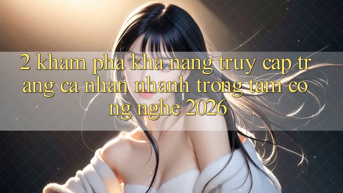 2. Khám Phá Khả năng “Truy cập trang cá nhân Nhanh” - Trọng Tâm Công Nghệ 2026