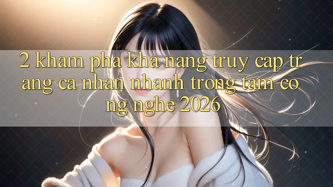 2. Khám Phá Khả năng “Truy cập trang cá nhân Nhanh” - Trọng Tâm Công Nghệ 2026