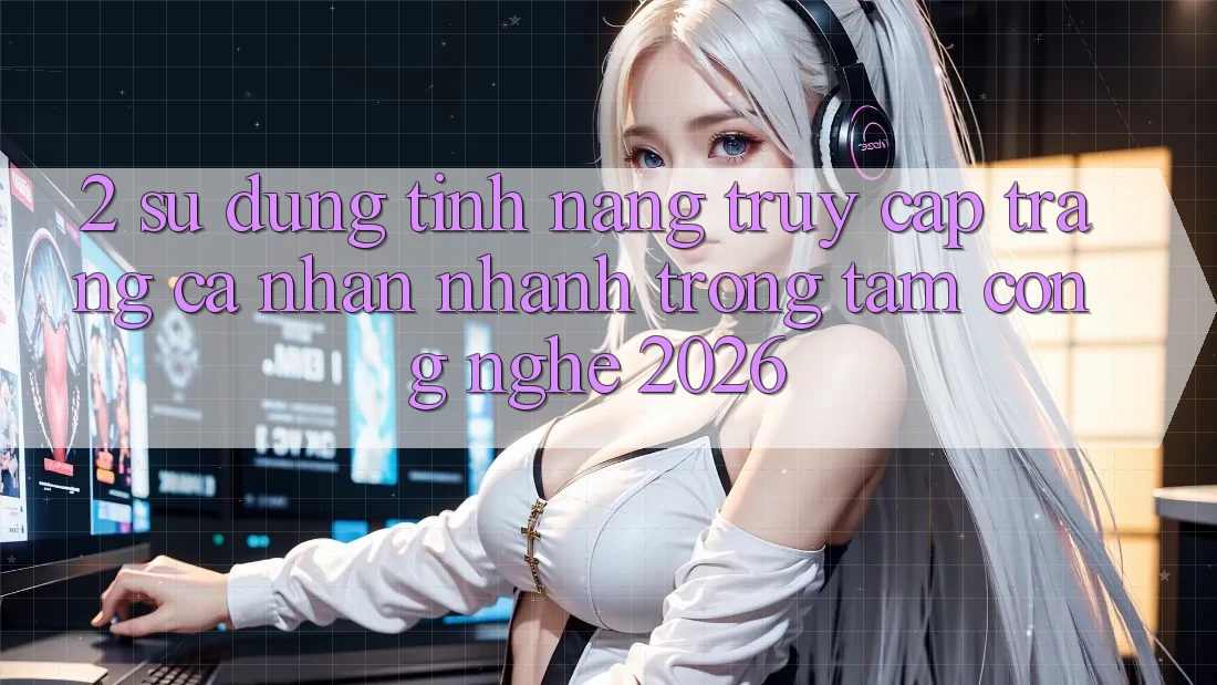 2. Sử dụng Tính Năng “Truy cập trang cá nhân Nhanh” - Trọng Tâm Công Nghệ 2026