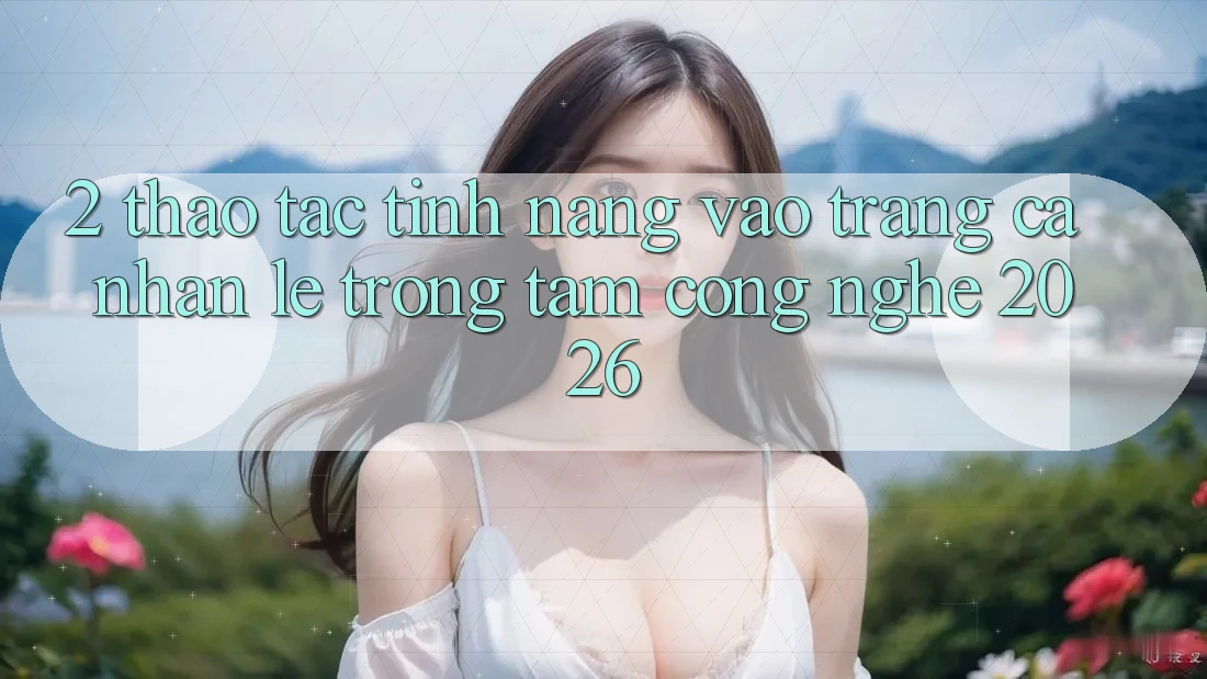 2. Thao tác Tính năng “Vào trang cá nhân Lẹ” - Trọng Tâm Công Nghệ 2026 2. Thao tác Tính năng “Vào trang cá nhân Lẹ” - Trọng Tâm Công Nghệ 2026