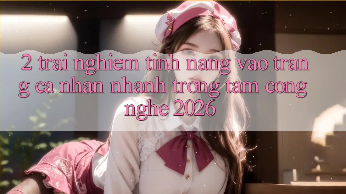 2. Trải nghiệm Tính Năng “Vào trang cá nhân Nhanh” - Trọng Tâm Công Nghệ 2026 2. Trải nghiệm Tính Năng “Vào trang cá nhân Nhanh” - Trọng Tâm Công Nghệ 2026