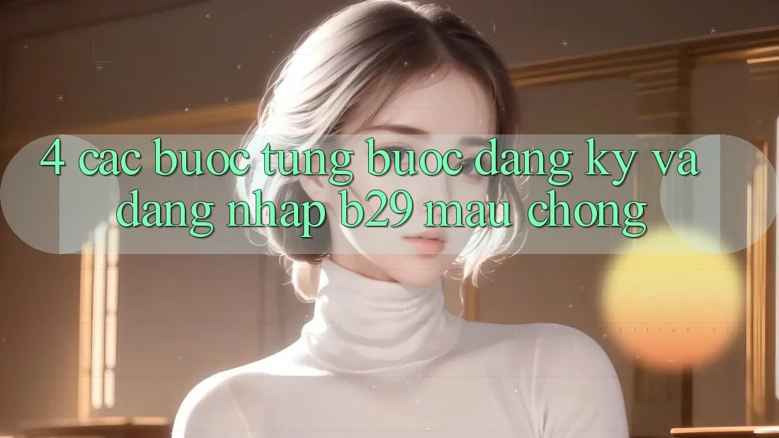 4. Các bước Từng Bước Đăng Ký Và Đăng Nhập B29 Mau Chóng