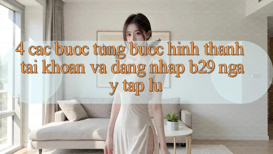4. Các bước Từng Bước Hình thành tài khoản Và Đăng Nhập B29 Ngay tắp lự