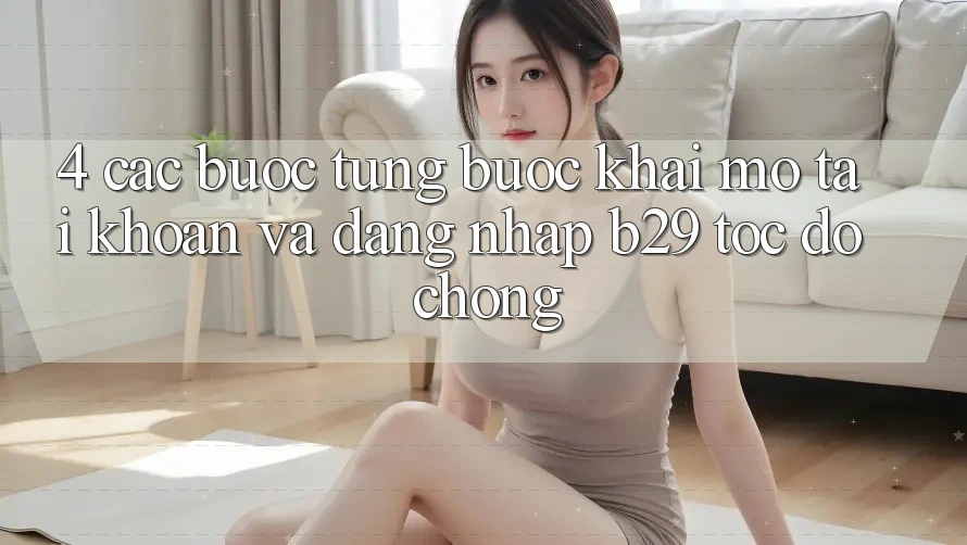 4. Các bước Từng Bước Khai mở tài khoản Và Đăng Nhập B29 Tốc độ Chóng 4. Các bước Từng Bước Khai mở tài khoản Và Đăng Nhập B29 Tốc độ Chóng