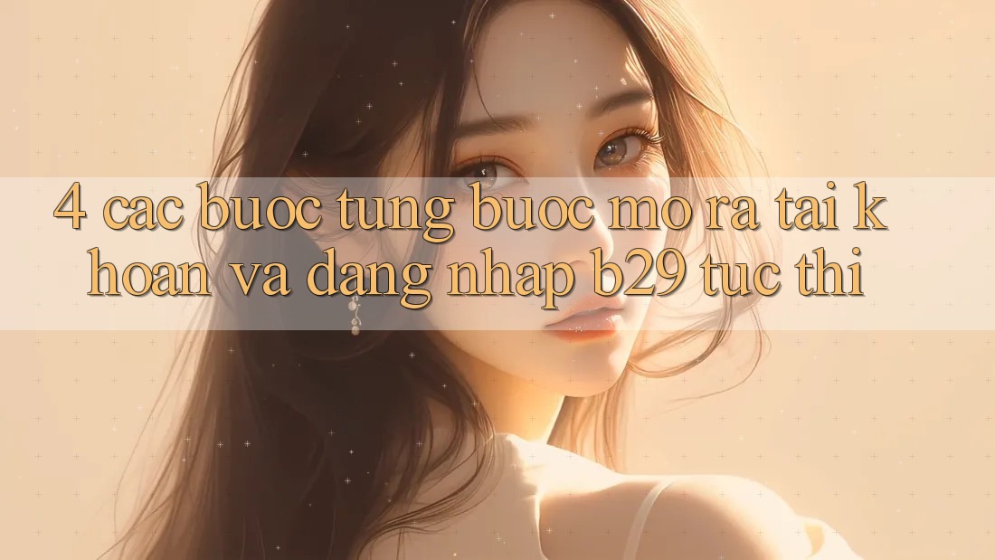 4. Các bước Từng Bước Mở ra tài khoản Và Đăng Nhập B29 Tức thì