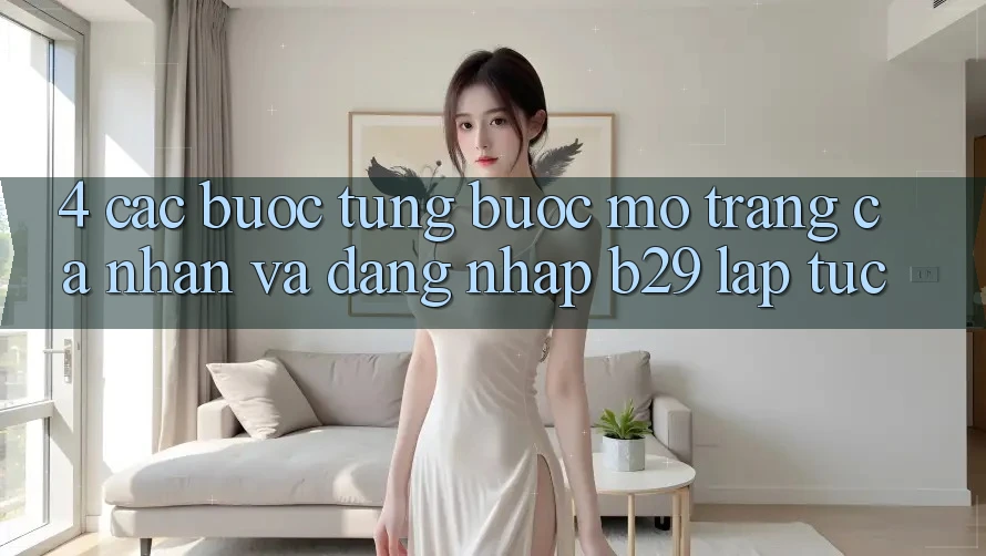 4. Các bước Từng Bước Mở trang cá nhân Và Đăng Nhập B29 Lập tức