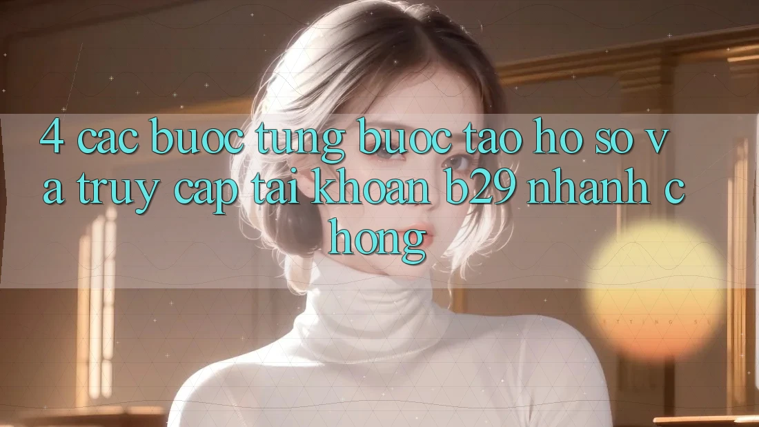4. Các bước Từng Bước Tạo hồ sơ Và Truy cập tài khoản B29 Nhanh Chóng