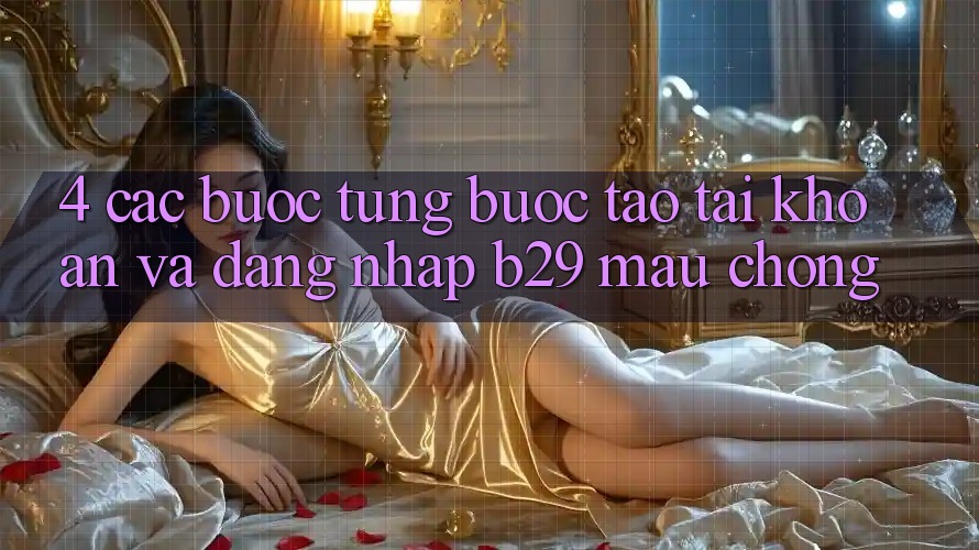 4. Các bước Từng Bước Tạo tài khoản Và Đăng Nhập B29 Mau Chóng