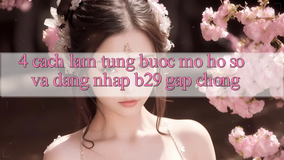 4. Cách làm Từng Bước Mở hồ sơ Và Đăng Nhập B29 Gấp Chóng