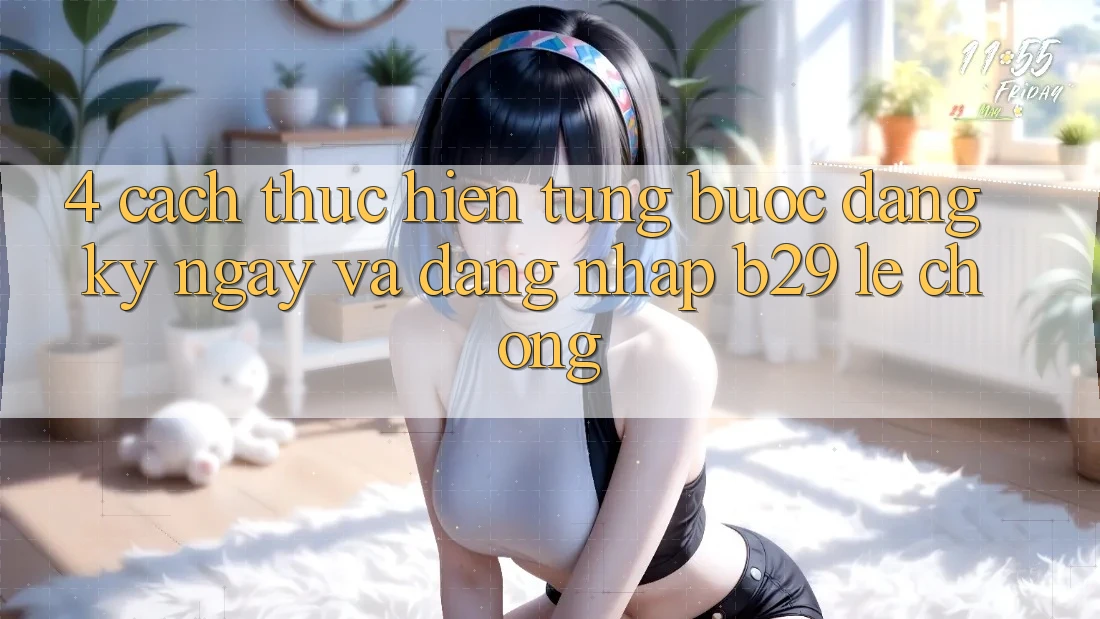 4. Cách thực hiện Từng Bước Đăng ký ngay Và Đăng Nhập B29 Lẹ Chóng 4. Cách thực hiện Từng Bước Đăng ký ngay Và Đăng Nhập B29 Lẹ Chóng