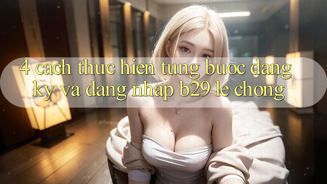 4. Cách thực hiện Từng Bước Đăng Ký Và Đăng Nhập B29 Lẹ chóng