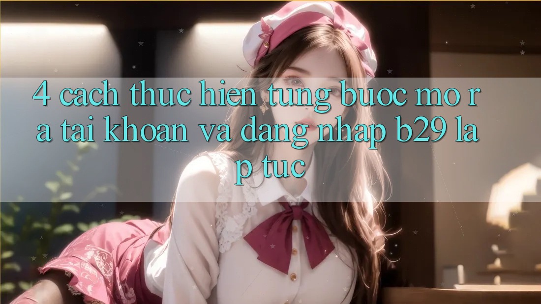 4. Cách thực hiện Từng Bước Mở ra tài khoản Và Đăng nhập B29 Lập tức 4. Cách thực hiện Từng Bước Mở ra tài khoản Và Đăng nhập B29 Lập tức