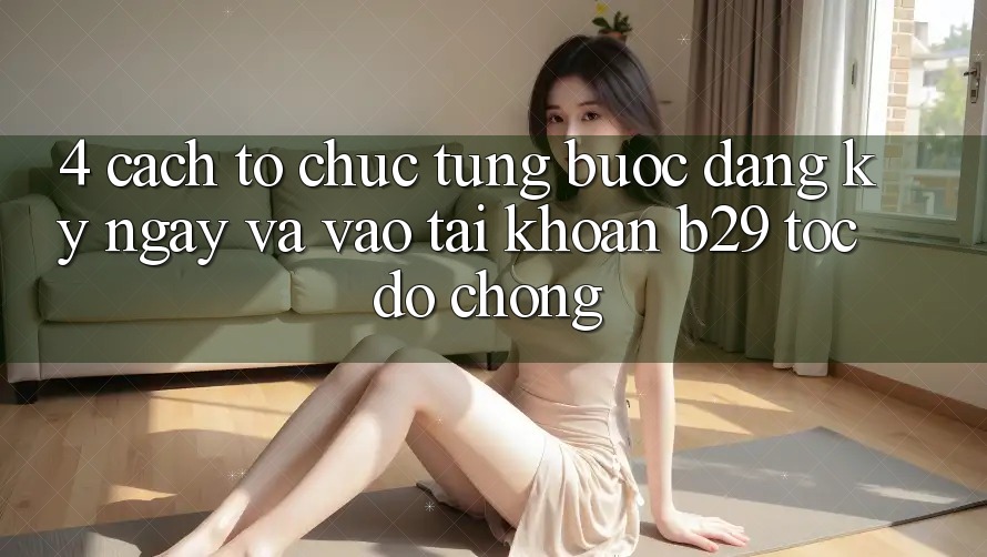 4. Cách tổ chức Từng Bước Đăng ký ngay Và Vào tài khoản B29 Tốc độ Chóng 4. Cách tổ chức Từng Bước Đăng ký ngay Và Vào tài khoản B29 Tốc độ Chóng