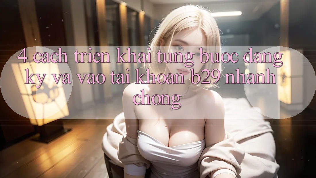4. Cách triển khai Từng Bước Đăng Ký Và Vào tài khoản B29 Nhanh chóng