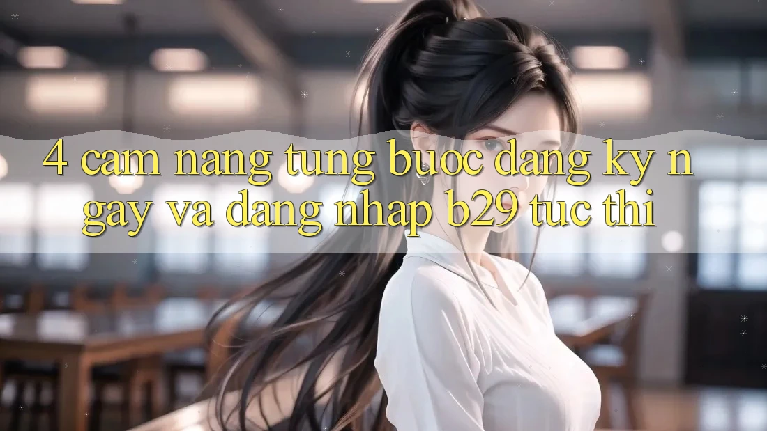 4. Cẩm nang Từng Bước Đăng ký ngay Và Đăng Nhập B29 Tức thì