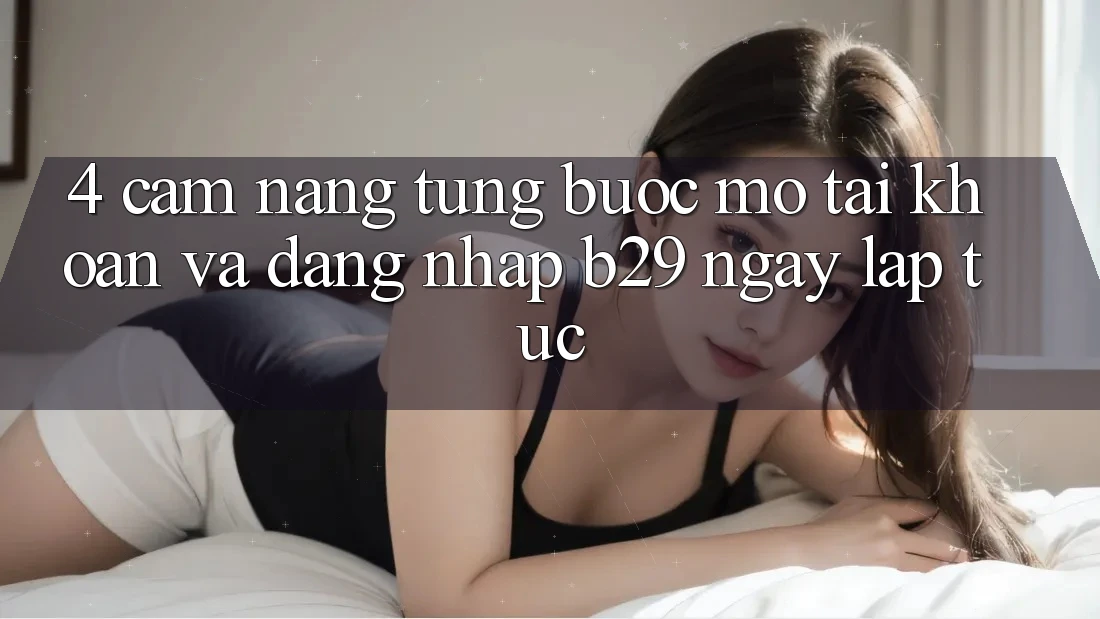 4. Cẩm nang Từng Bước Mở tài khoản Và Đăng Nhập B29 Ngay lập tức