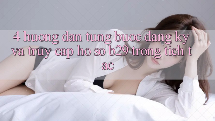 4. Hướng Dẫn Từng Bước Đăng Ký Và Truy cập hồ sơ B29 Trong tích tắc 4. Hướng Dẫn Từng Bước Đăng Ký Và Truy cập hồ sơ B29 Trong tích tắc
