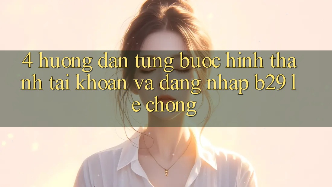 4. Hướng Dẫn Từng Bước Hình thành tài khoản Và Đăng Nhập B29 Lẹ Chóng 4. Hướng Dẫn Từng Bước Hình thành tài khoản Và Đăng Nhập B29 Lẹ Chóng