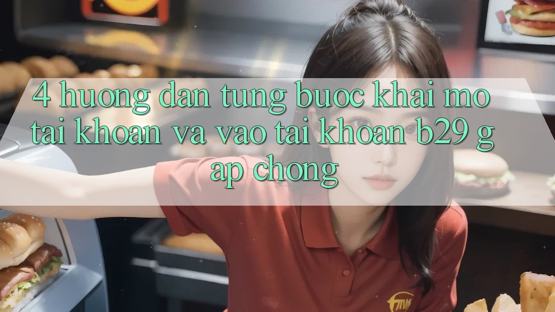 4. Hướng Dẫn Từng Bước Khai mở tài khoản Và Vào tài khoản B29 Gấp Chóng
