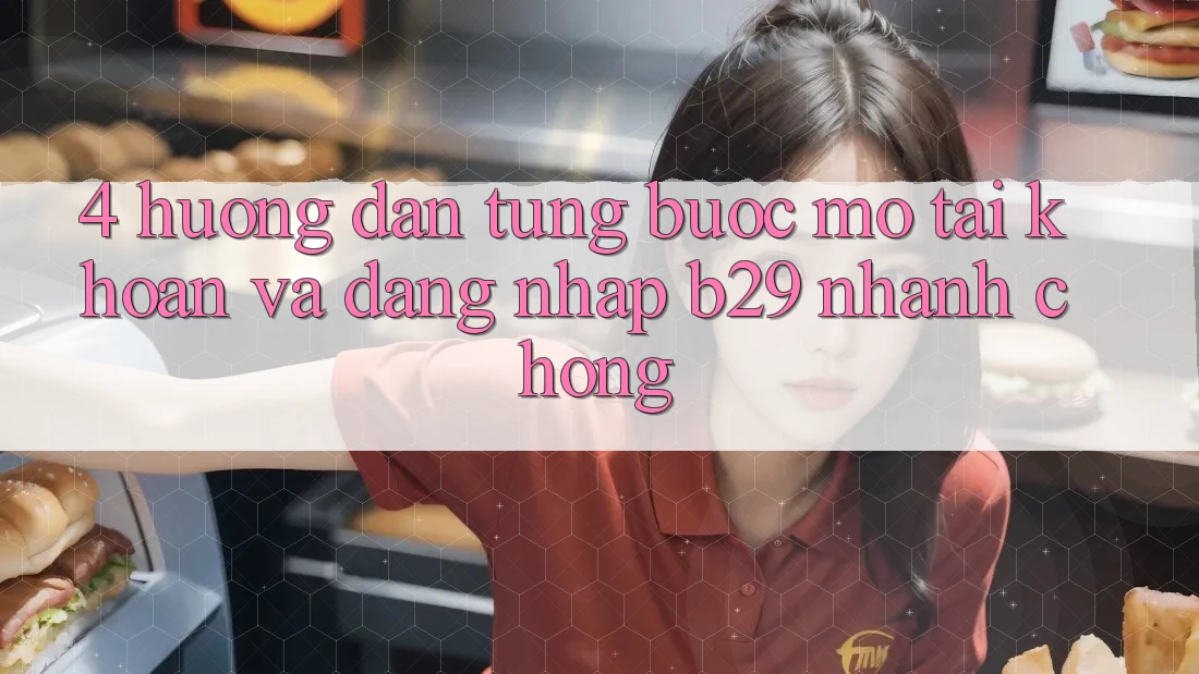 4. Hướng Dẫn Từng Bước Mở tài khoản Và Đăng Nhập B29 Nhanh chóng