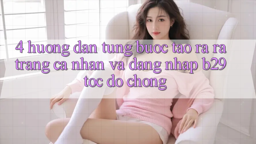 4. Hướng Dẫn Từng Bước Tạo ra ra trang cá nhân Và Đăng Nhập B29 Tốc độ Chóng