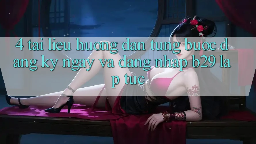 4. Tài liệu hướng dẫn Từng Bước Đăng ký ngay Và Đăng Nhập B29 Lập tức