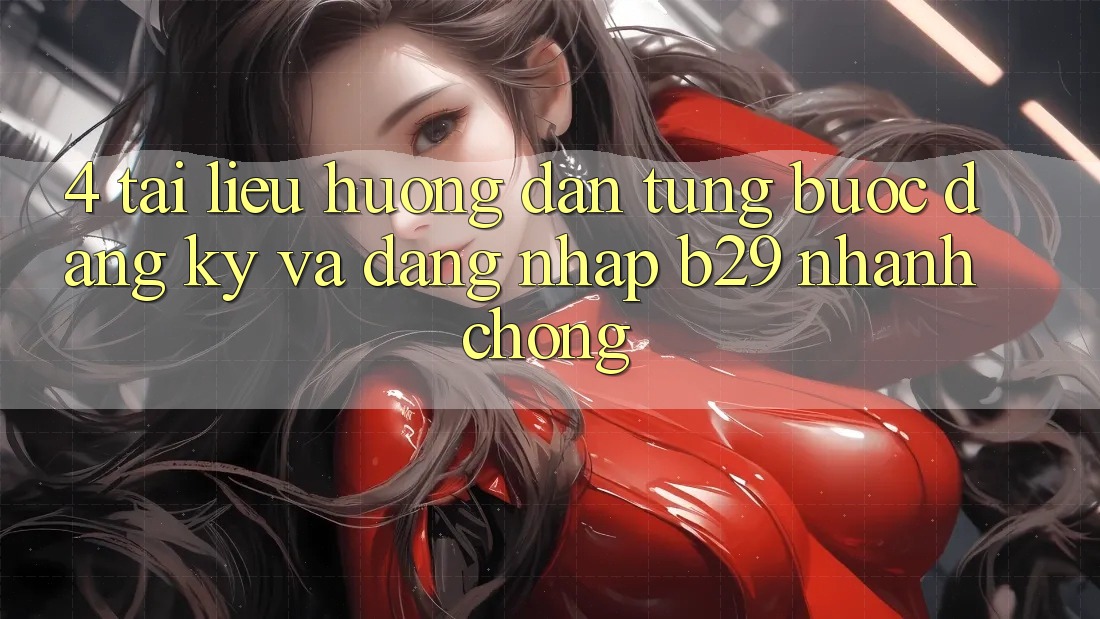 4. Tài liệu hướng dẫn Từng Bước Đăng Ký Và Đăng Nhập B29 Nhanh Chóng
