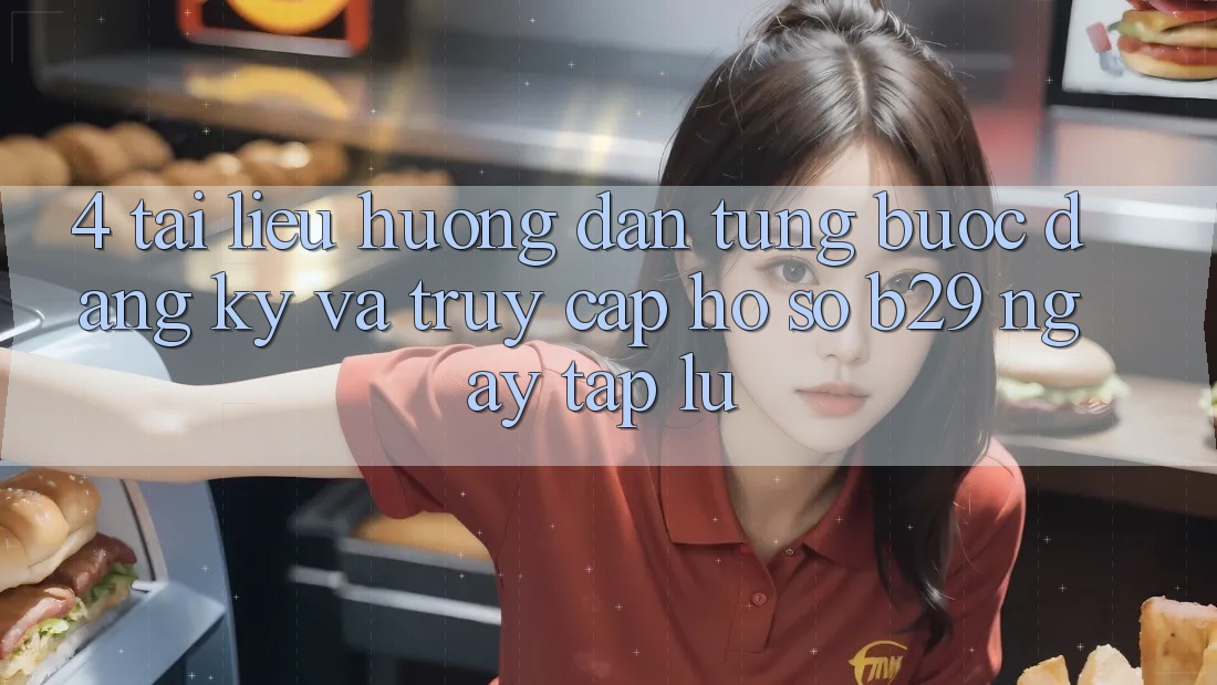 4. Tài liệu hướng dẫn Từng Bước Đăng Ký Và Truy cập hồ sơ B29 Ngay tắp lự