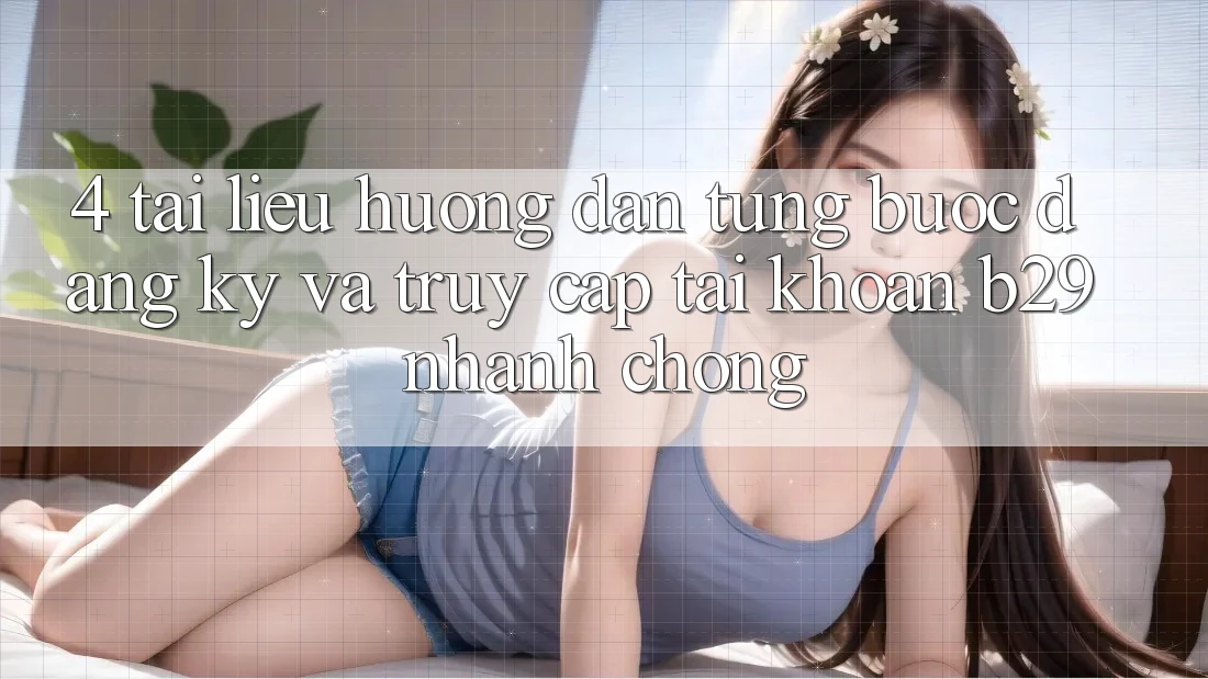 4. Tài liệu hướng dẫn Từng Bước Đăng Ký Và Truy cập tài khoản B29 Nhanh chóng