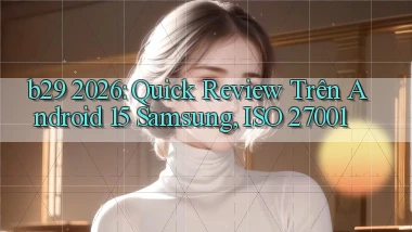 b29 2026 quick review trên Android 15 Samsung, ISO 27001