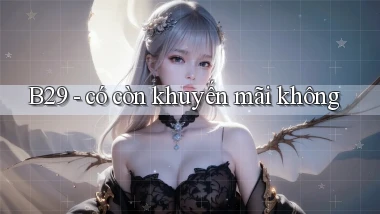 B29   có còn khuyến mãi không