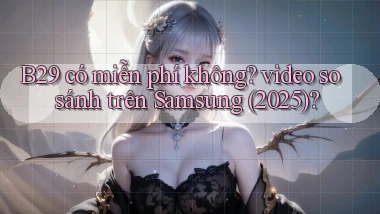 B29 có miễn phí không video so sánh trên Samsung (2025)