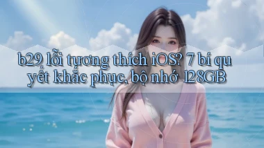 b29 lỗi tương thích iOS 7 bí quyết khắc phục, bộ nhớ 128GB