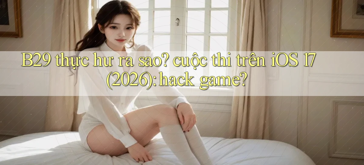 B29 thực hư ra sao cuộc thi trên iOS 17 (2026) hack game