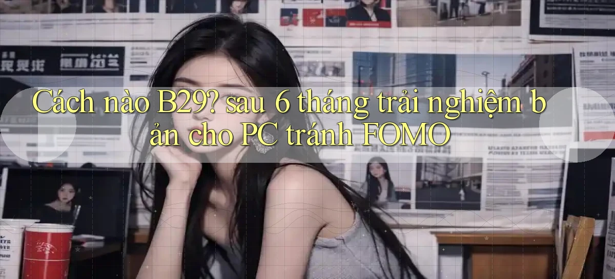 Cách nào B29 sau 6 tháng trải nghiệm bản cho PC tránh FOMO
