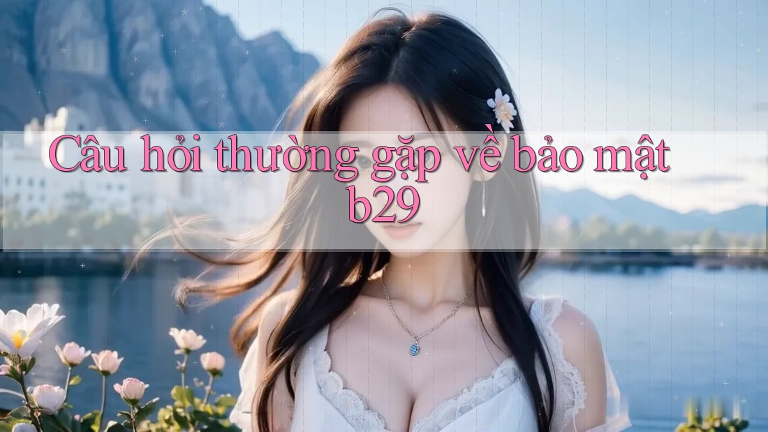 Câu hỏi thường gặp về bảo mật b29 Câu hỏi thường gặp về bảo mật b29