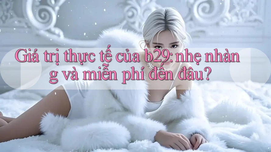 Giá trị thực tế của b29: nhẹ nhàng và miễn phí đến đâu?