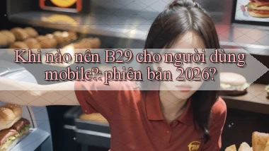 Khi nào nên B29 cho người dùng mobile phiên bản 2026