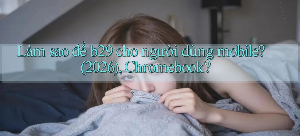 Làm sao để b29 cho người dùng mobile (2026), Chromebook