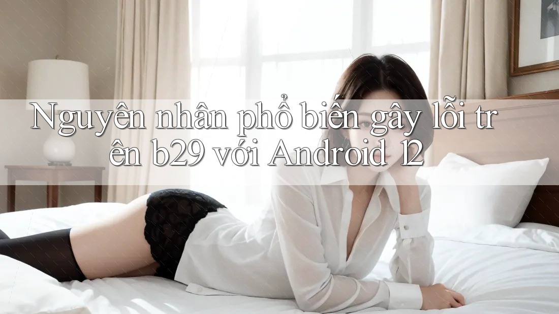 Nguyên nhân phổ biến gây lỗi trên b29 với Android 12 Nguyên nhân phổ biến gây lỗi trên b29 với Android 12
