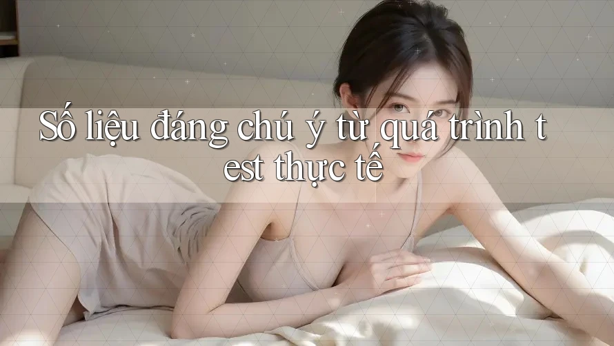 Số liệu đáng chú ý từ quá trình test thực tế