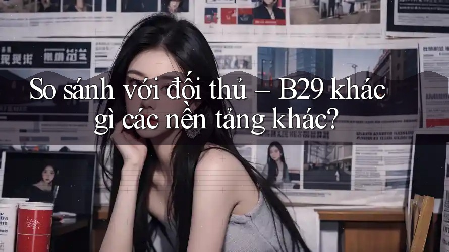 So sánh với đối thủ – B29 khác gì các nền tảng khác? So sánh với đối thủ – B29 khác gì các nền tảng khác?