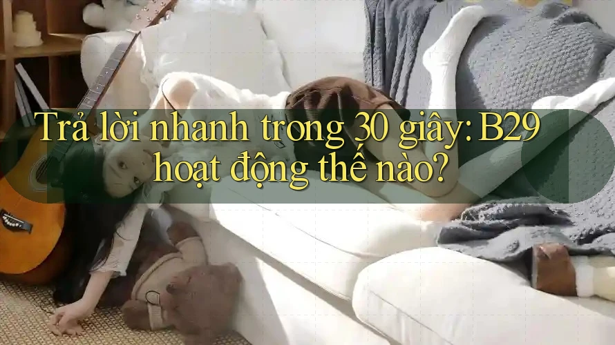 Trả lời nhanh trong 30 giây: B29 hoạt động thế nào? Trả lời nhanh trong 30 giây: B29 hoạt động thế nào?