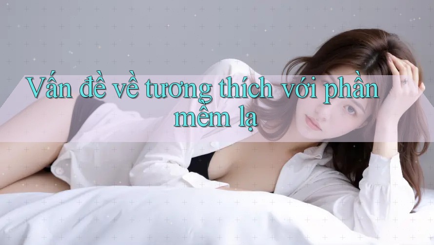 Vấn đề về tương thích với phần mềm lạ Vấn đề về tương thích với phần mềm lạ