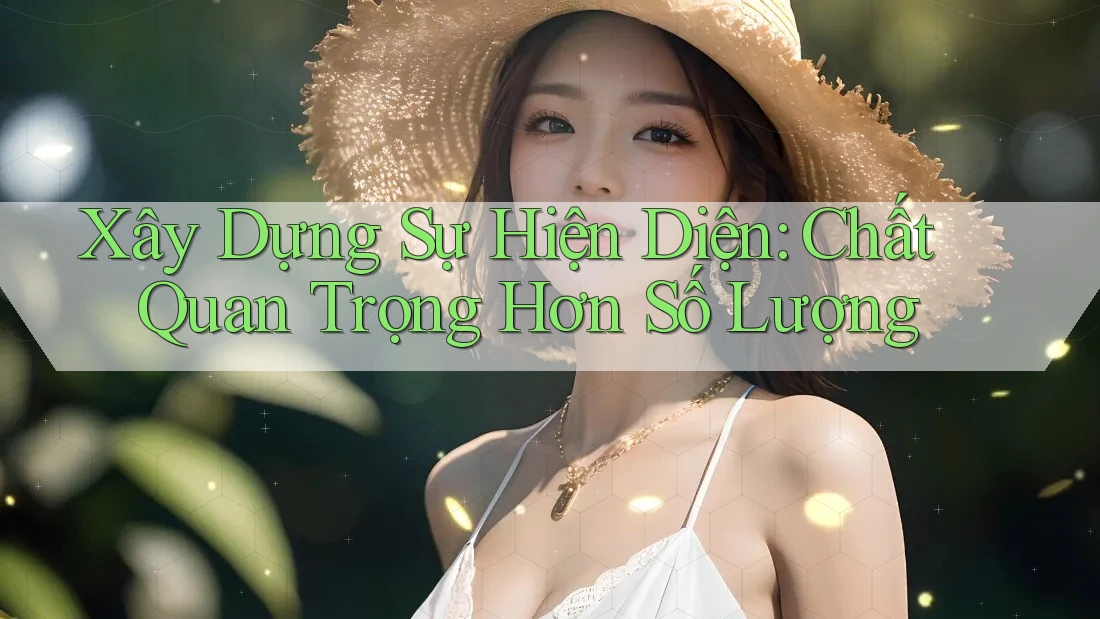 Xây Dựng Sự Hiện Diện: Chất Quan Trọng Hơn Số Lượng Xây Dựng Sự Hiện Diện: Chất Quan Trọng Hơn Số Lượng